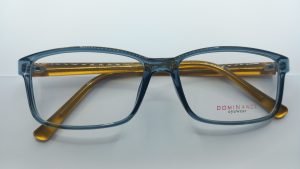 Alternative view of DO232-C3 Grey Rectangle Glasses – Neutral Everyday Frame